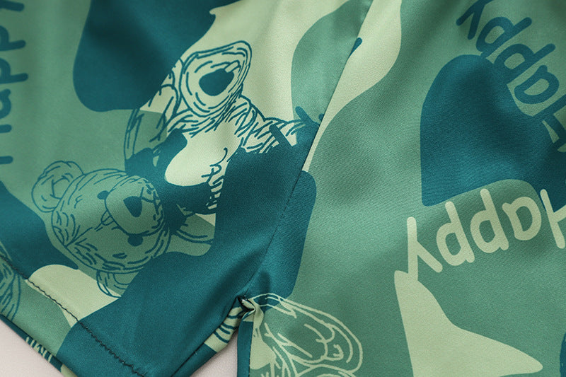 Boys' Summer Short Sleeve Shirt Shorts Suit