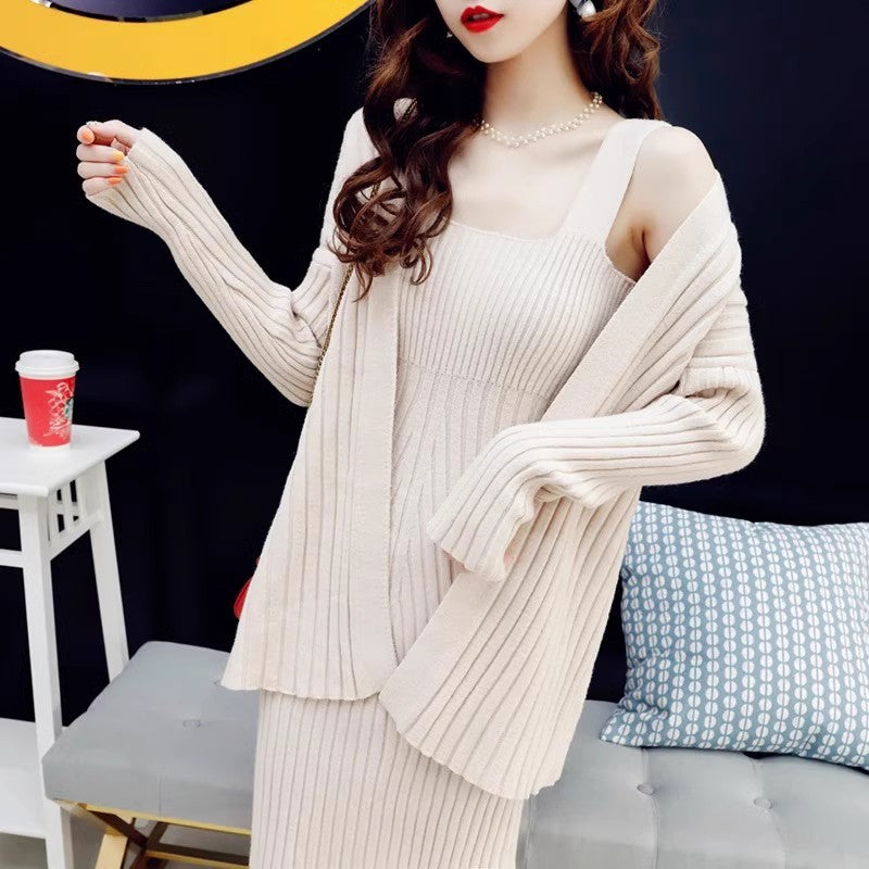 Autumn Clothing Internet Celebrity Halter Skirt Suit