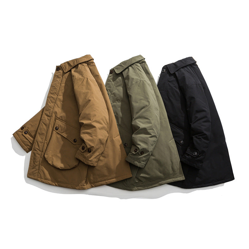 Retro Workwear Cotton-padded Clothes Couple Clothes