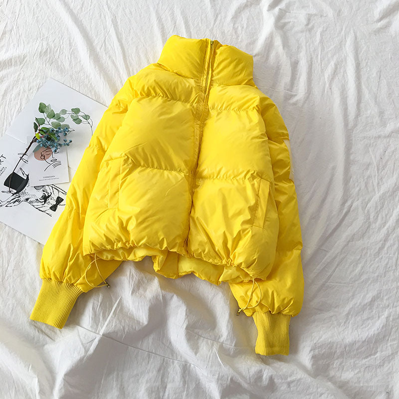 Bread clothes Korean style loose stand-up collar thick padded clothes women