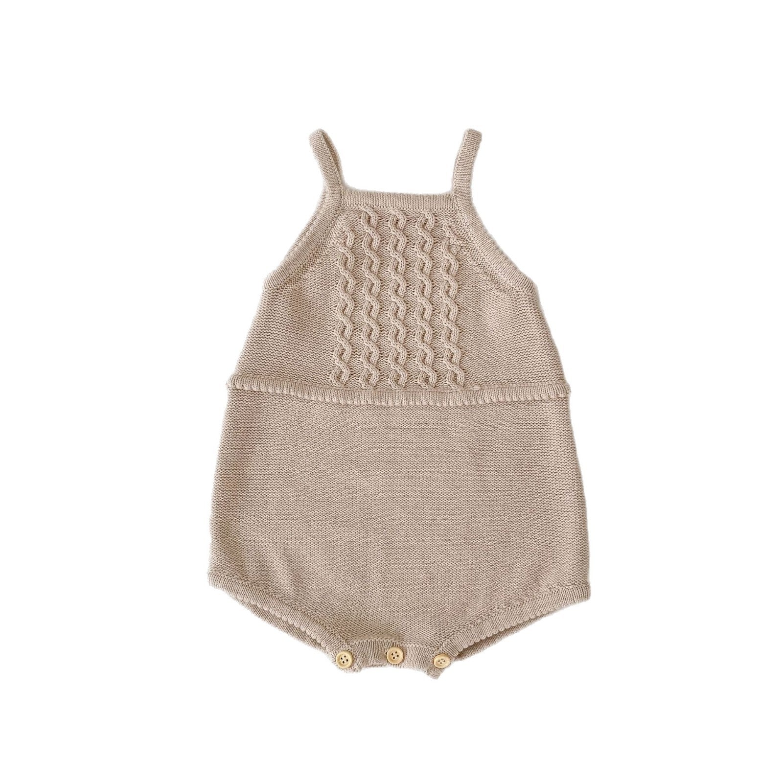 Children's Sling Twist Knitted Jumpsuit