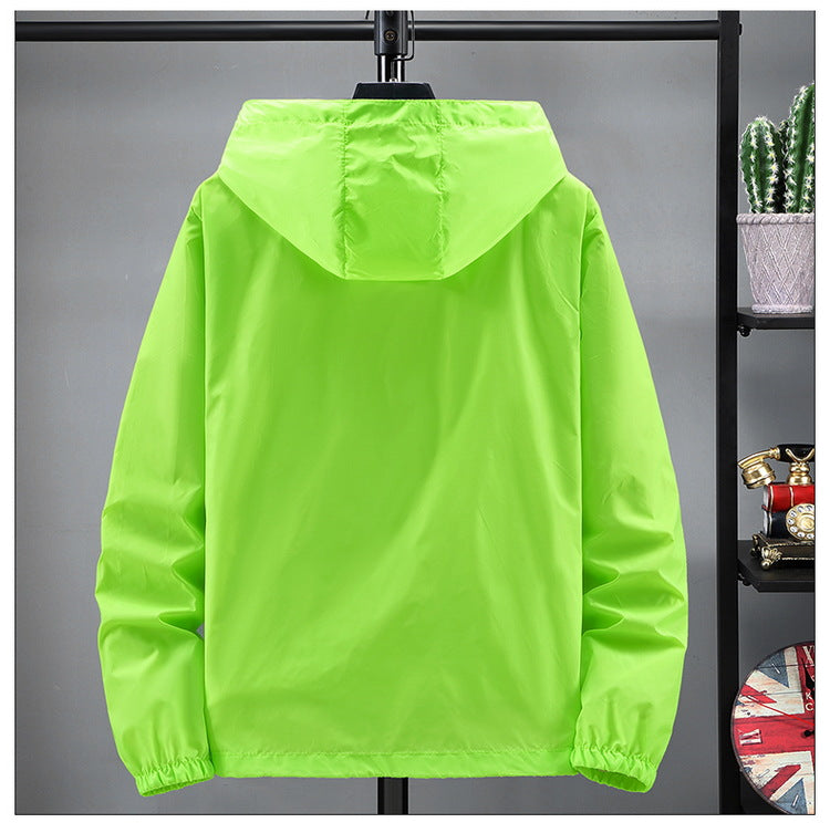Reflective Zipper Sun Protection Clothes Men's Fishing Clothes
