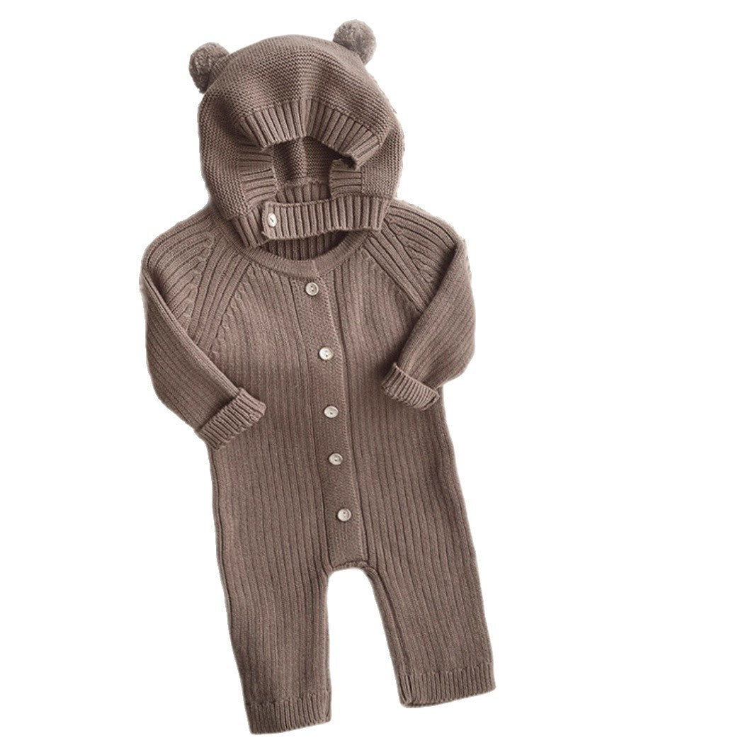 Children's Fart Clothes Romper With Bear Hat