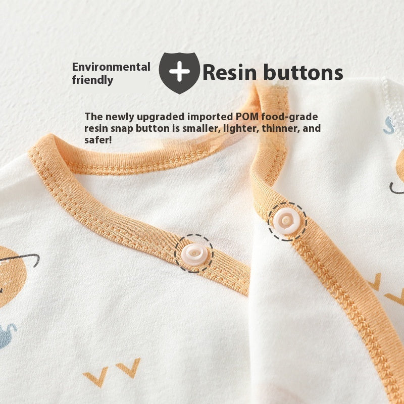 Newborn Clothes Class A Pure Cotton Baby Warm Pajamas