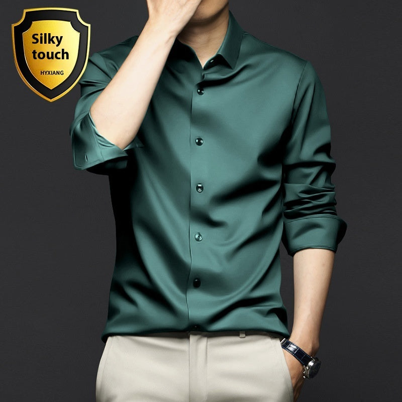 Long Sleeve Shirt Men's Anti-wrinkle Non-ironing Business Clothing Shirt