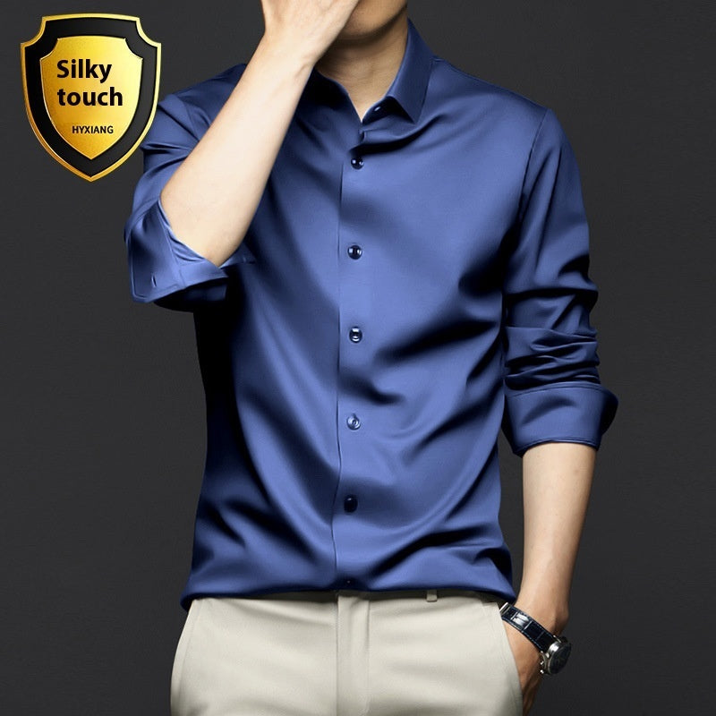 Long Sleeve Shirt Men's Anti-wrinkle Non-ironing Business Clothing Shirt
