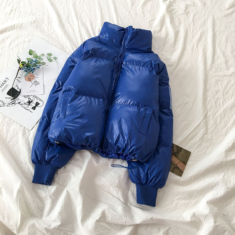 Bread clothes Korean style loose stand-up collar thick padded clothes women