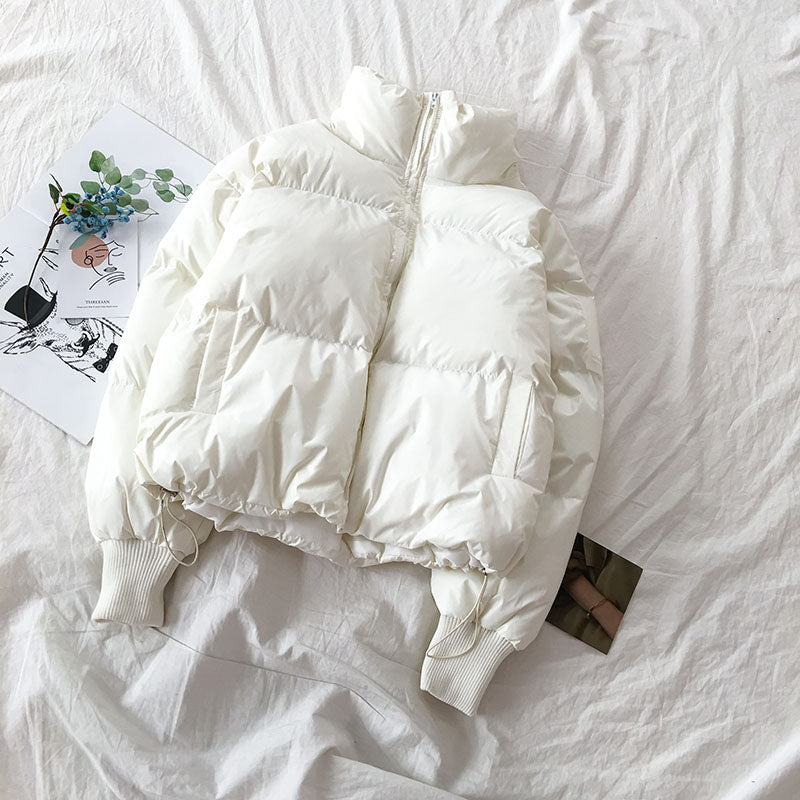 Bread clothes Korean style loose stand-up collar thick padded clothes women