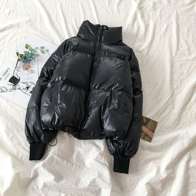 Bread clothes Korean style loose stand-up collar thick padded clothes women