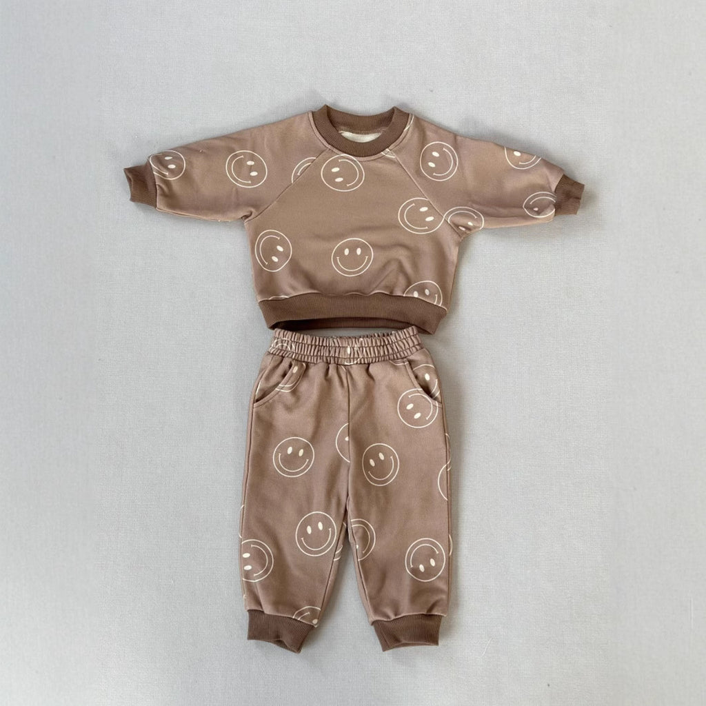 Nordic Style Children's Sweatshirt Suit Printing