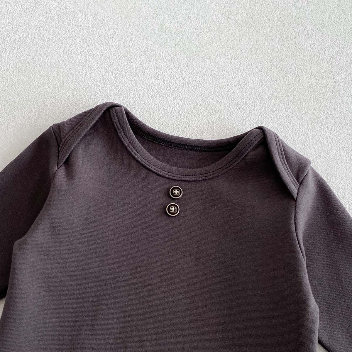 Newborn Clothes Baby Spring And Autumn Solid Color Long Sleeve Butt Wrap Clothes