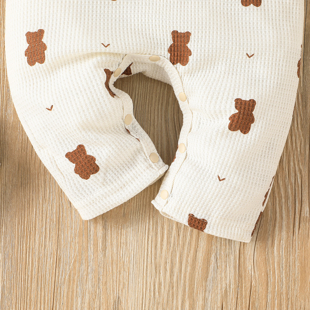 Boys' Casual Cute Long-sleeved Jumpsuit