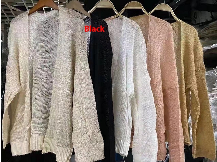 Slim Sun-proof Clothing Short Coat Knitted Cardigan