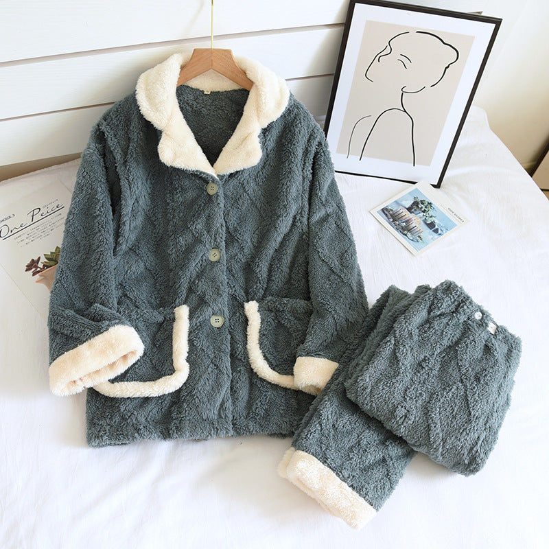 Flannel Maternity Nursing Clothes