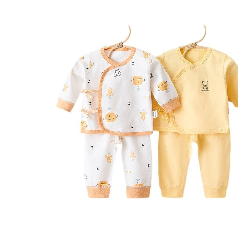 Newborn Clothes Class A Pure Cotton Baby Warm Pajamas
