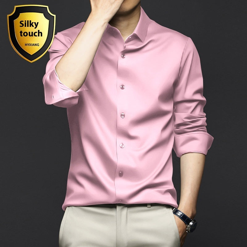 Long Sleeve Shirt Men's Anti-wrinkle Non-ironing Business Clothing Shirt