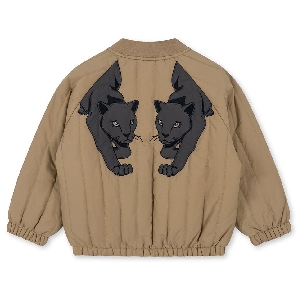 Children's Cotton Clothes Animal Zipper