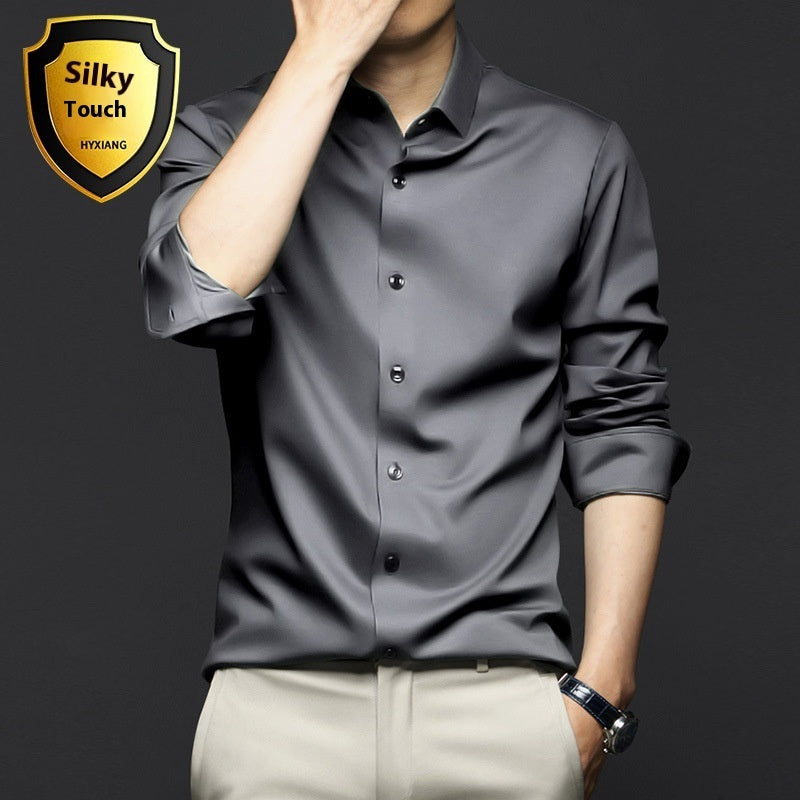 Long Sleeve Shirt Men's Anti-wrinkle Non-ironing Business Clothing Shirt