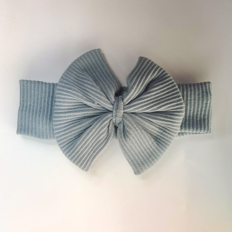 Nfant Sunken Stripe Thread Short Sleeve Wooden Ear Rompers Jumpsuit Plus Shorts Suit Baby Rompers