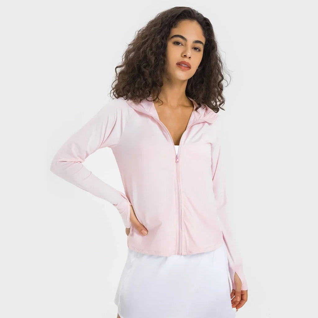 Lightweight UF50 Slimming And Short Sun Protection Clothing For Women