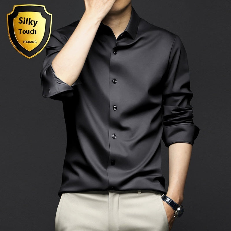 Long Sleeve Shirt Men's Anti-wrinkle Non-ironing Business Clothing Shirt