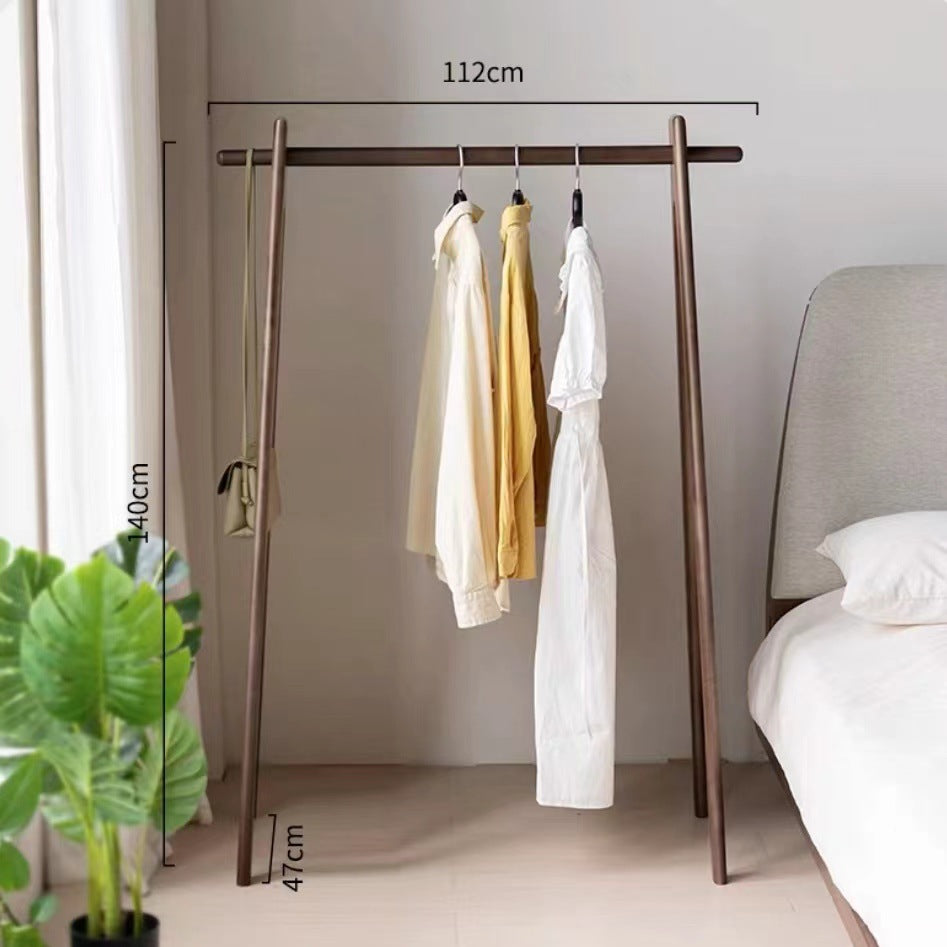 Solid Wood Coat And Hat Rack Floor-standing Household