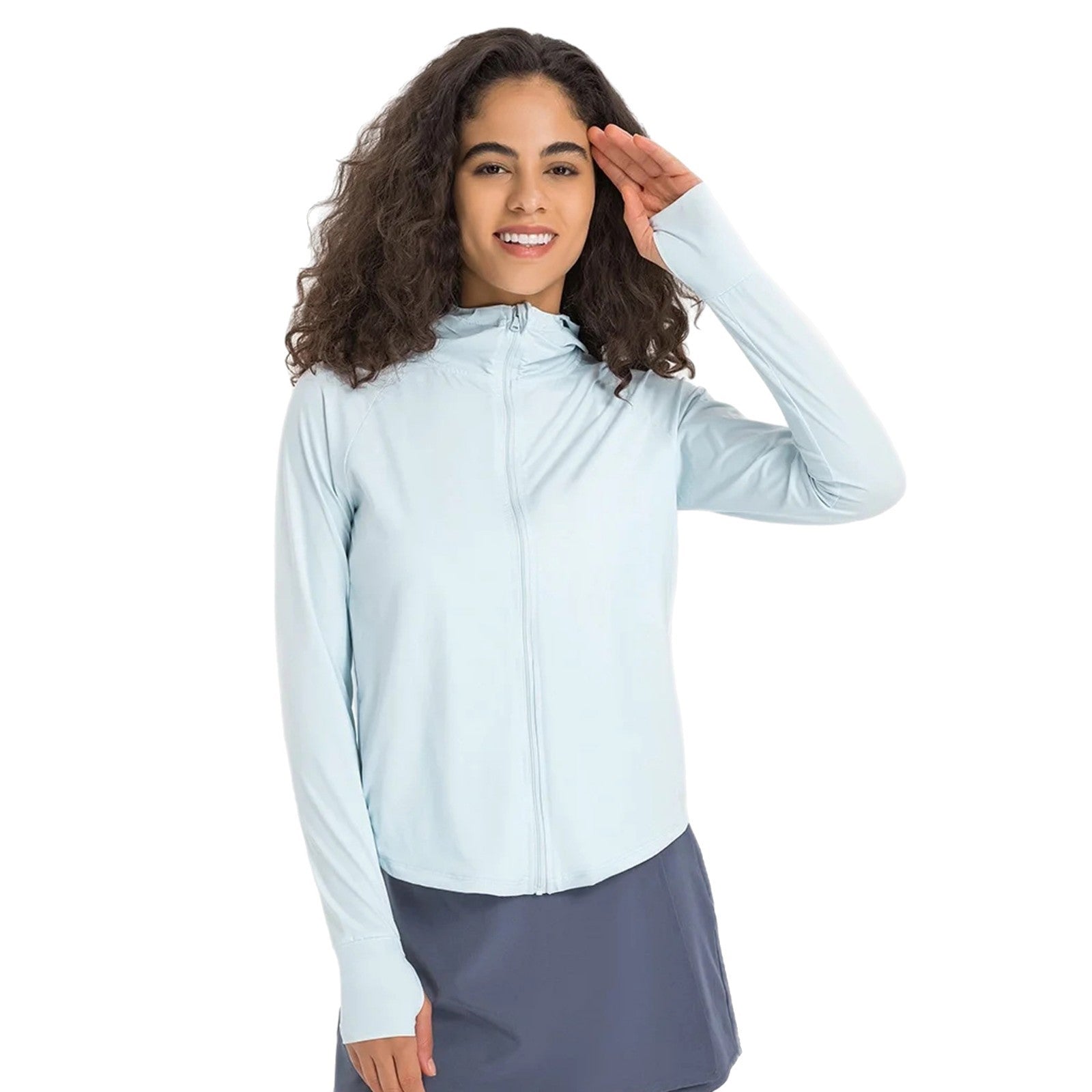 Lightweight UF50 Slimming And Short Sun Protection Clothing For Women