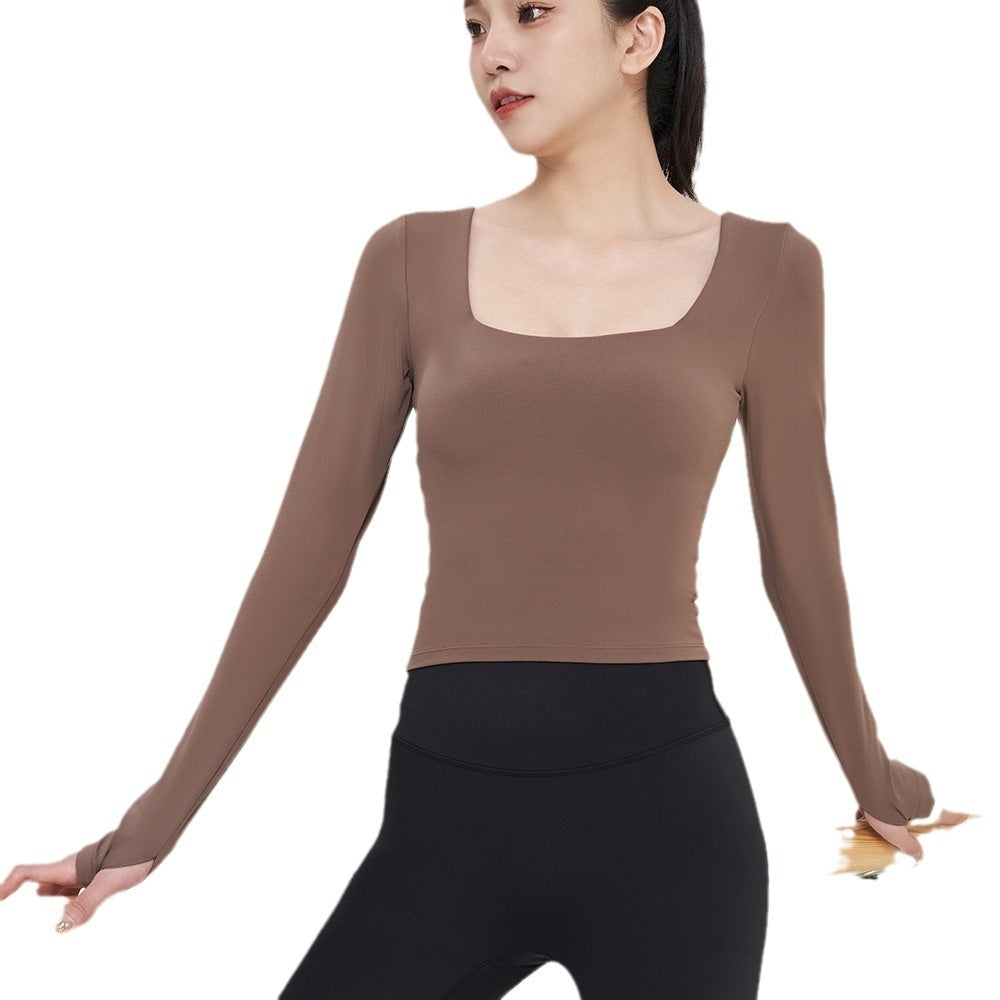 Autumn And Winter Nude Feel Yoga Clothing Top