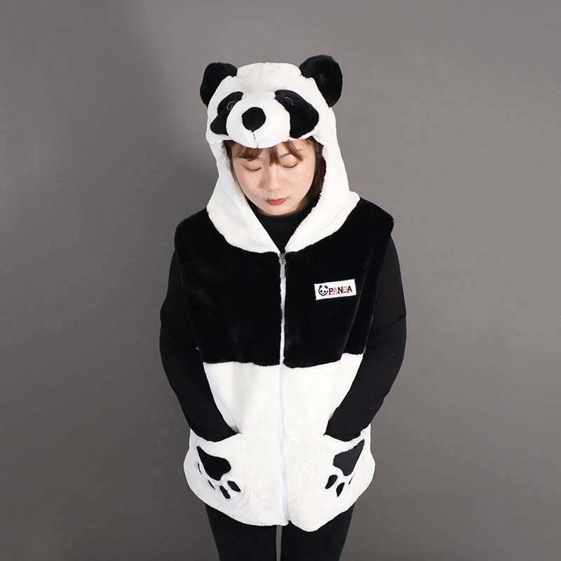 Children's Plush Panda Clothes Vest