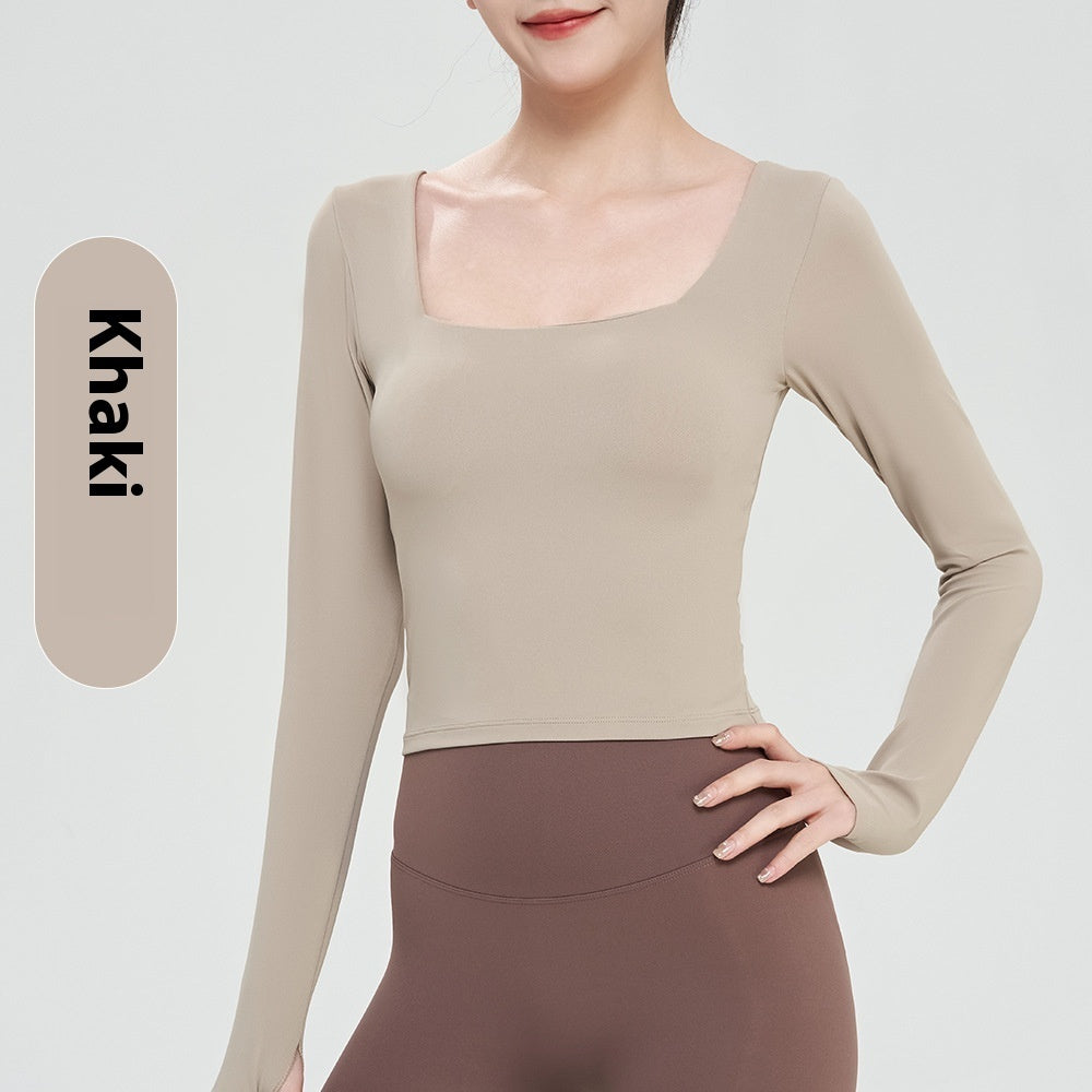 Autumn And Winter Nude Feel Yoga Clothing Top