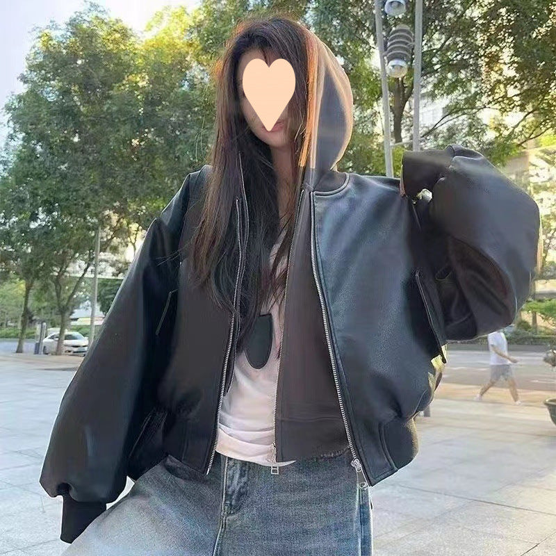 Leather Cool Wind Retro Loose Motorcycle Clothing