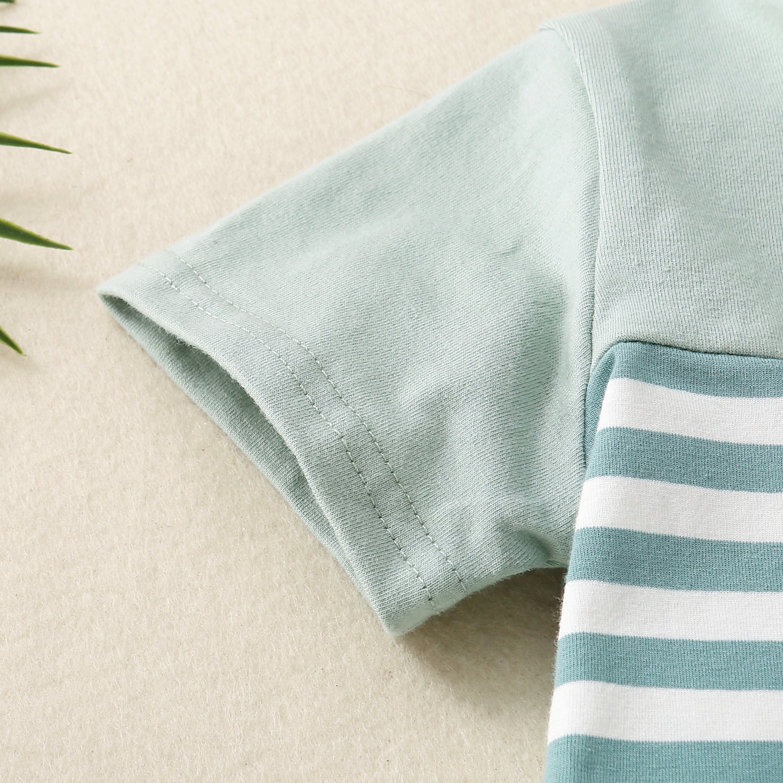 Infant Children Dried Slice Stitching Open Collar Suit