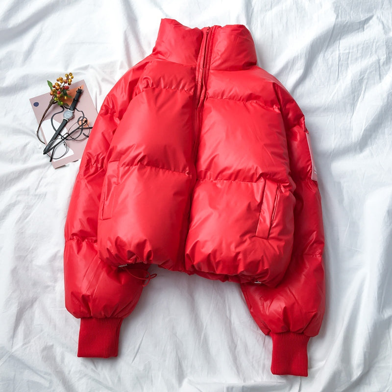 Bread clothes Korean style loose stand-up collar thick padded clothes women