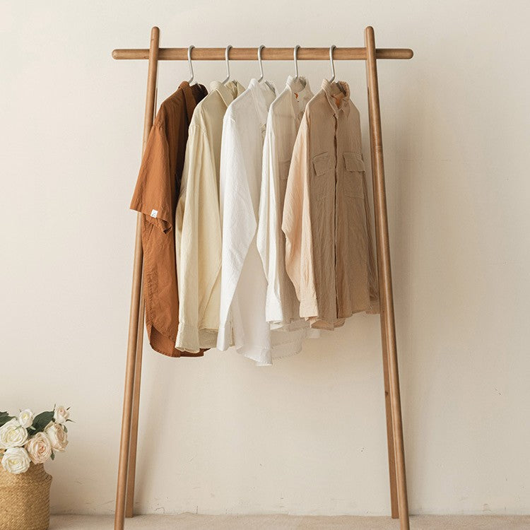 Solid Wood Coat And Hat Rack Floor-standing Household