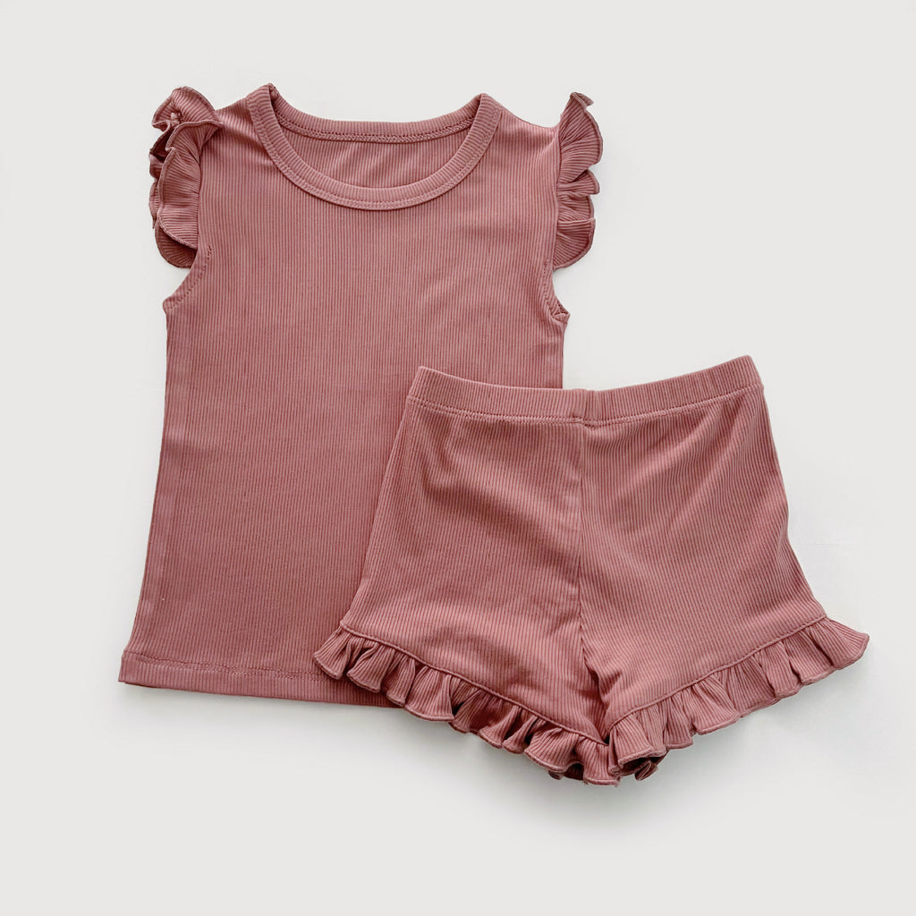 Children's Loungewear Girls' Pajamas Summer New Lace Suit Baby Vest Base