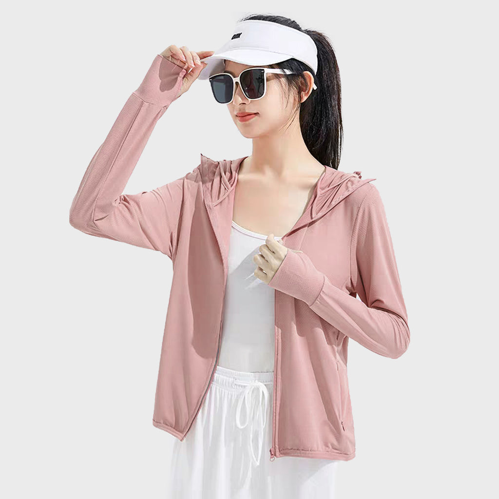 Lightweight UF50 Slimming And Short Sun Protection Clothing For Women