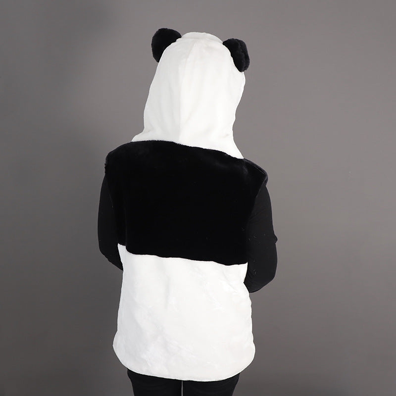 Children's Plush Panda Clothes Vest