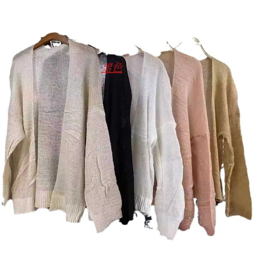 Slim Sun-proof Clothing Short Coat Knitted Cardigan