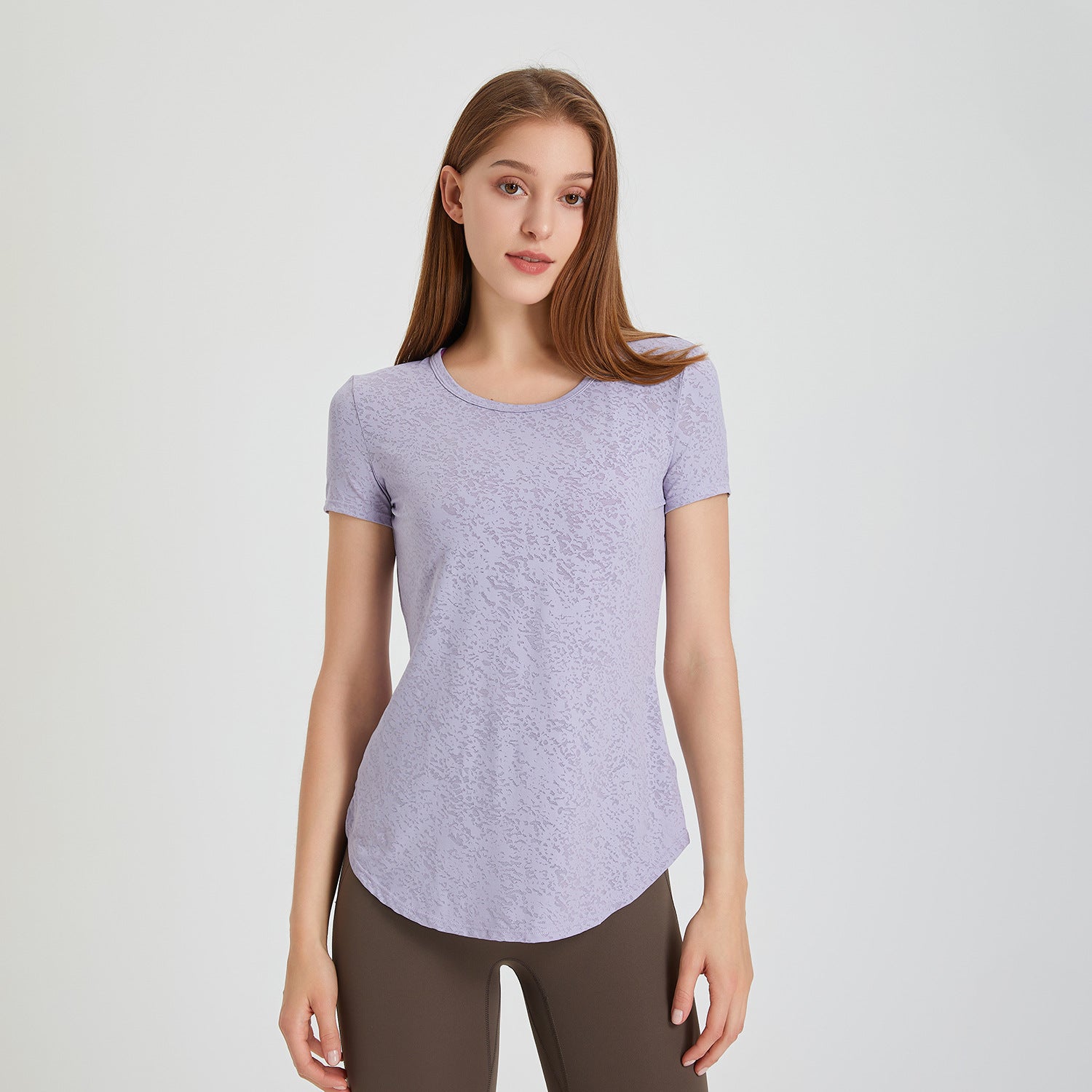 Snowflake Breathable Women's Casual Quick Drying Clothes Yoga Clothes Running Workout T-shirt