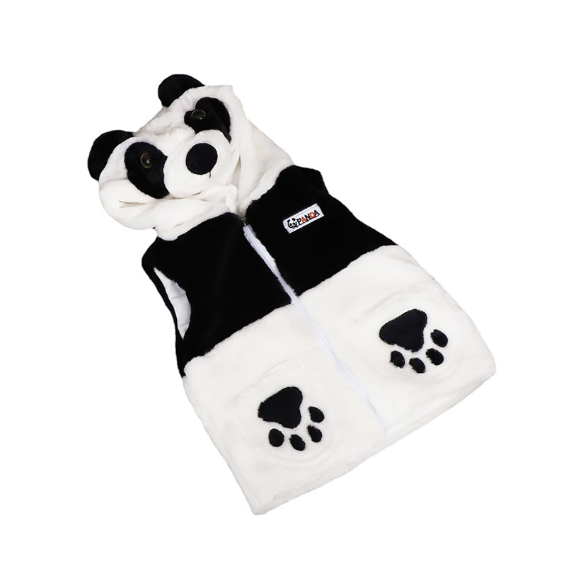Children's Plush Panda Clothes Vest