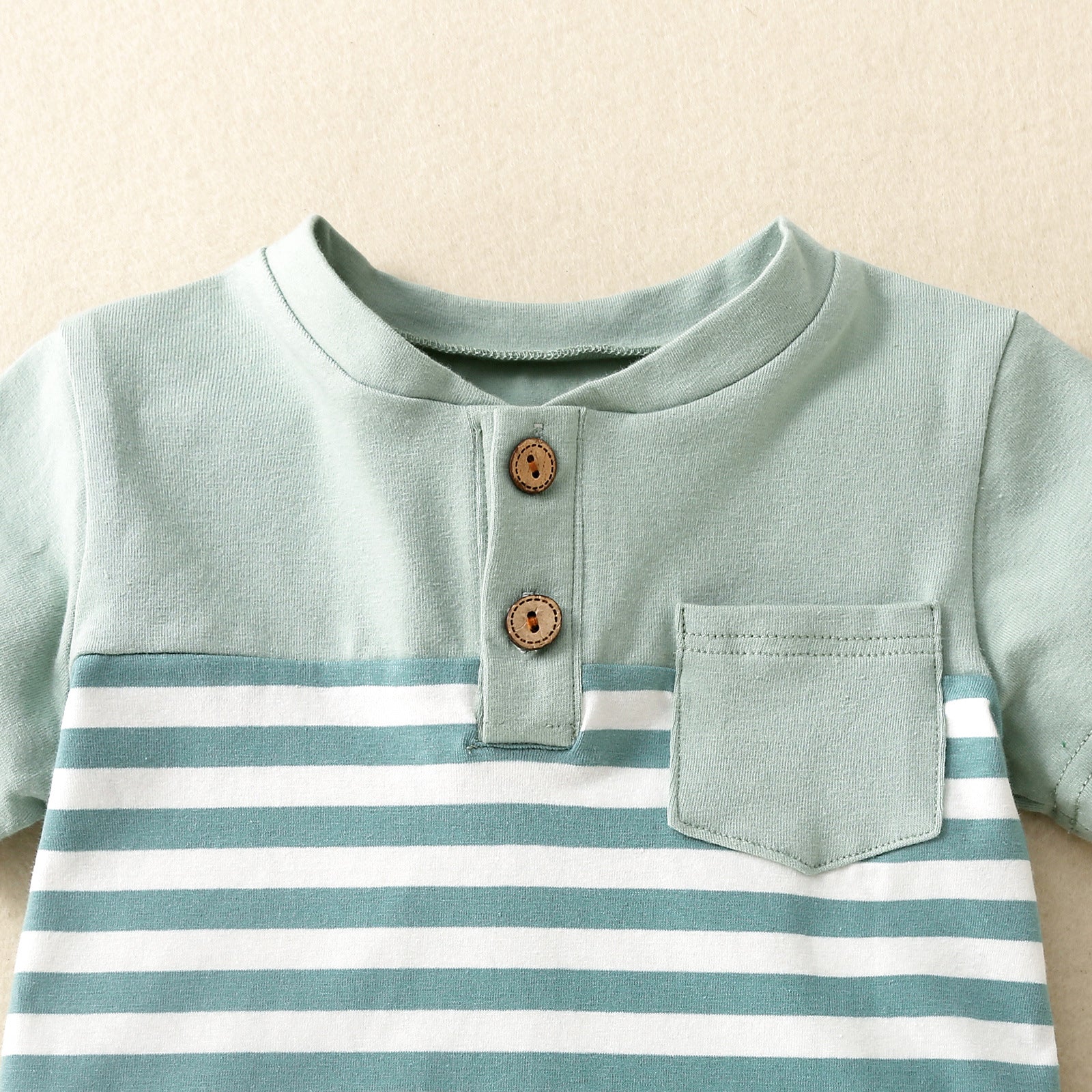 Infant Children Dried Slice Stitching Open Collar Suit