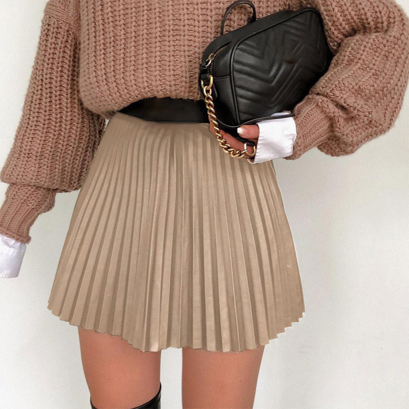 Fashion Casual Women's Clothing Pleated Skirt