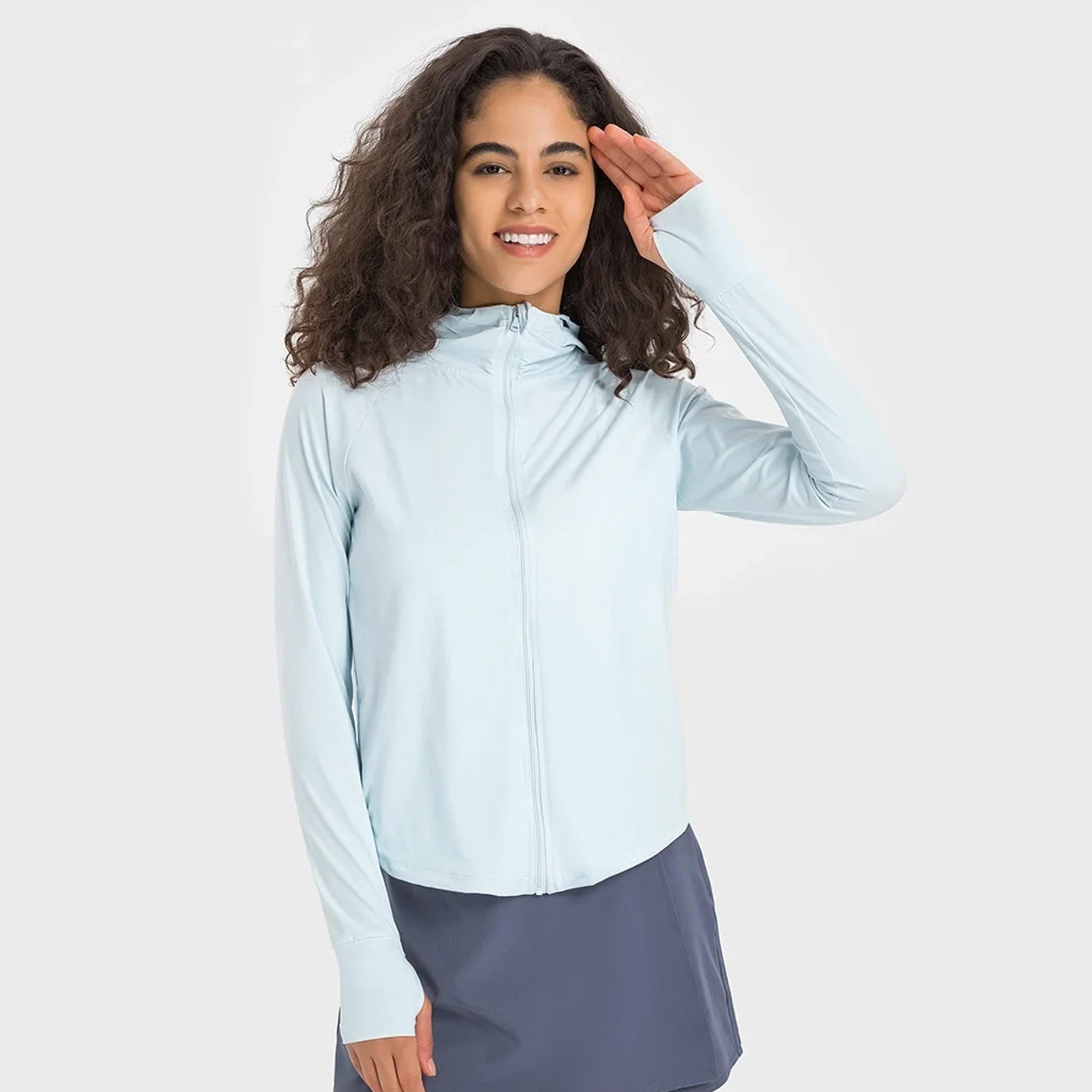 Lightweight UF50 Slimming And Short Sun Protection Clothing For Women