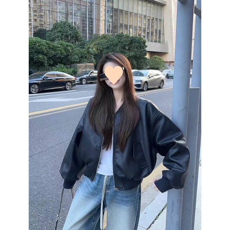 Leather Cool Wind Retro Loose Motorcycle Clothing