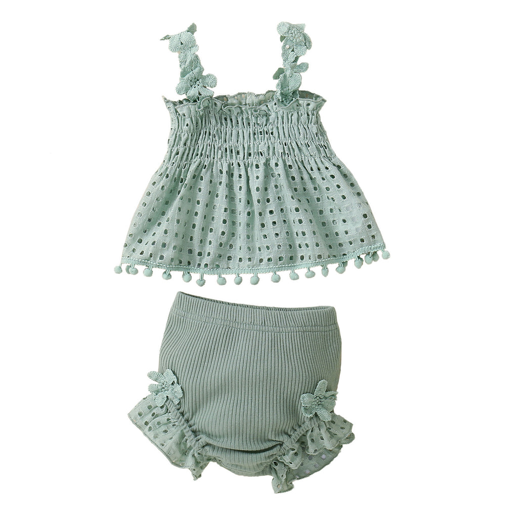 Baby Girl Infant Fashion Two-piece Suit