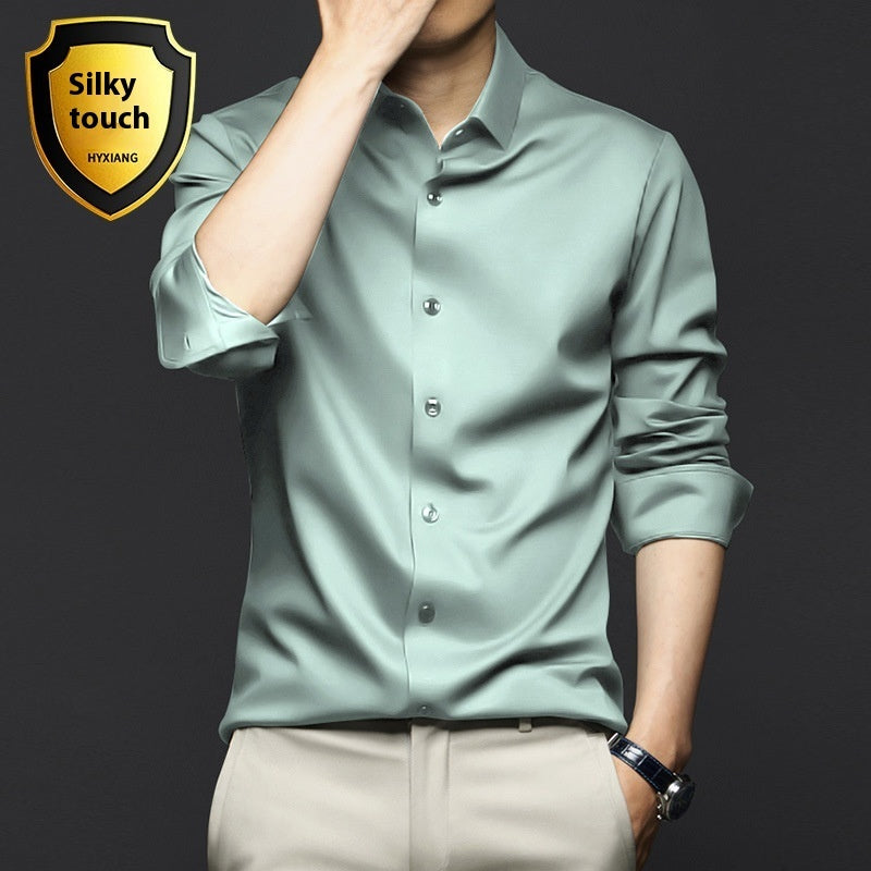 Long Sleeve Shirt Men's Anti-wrinkle Non-ironing Business Clothing Shirt