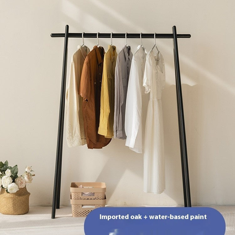 Solid Wood Coat And Hat Rack Floor-standing Household