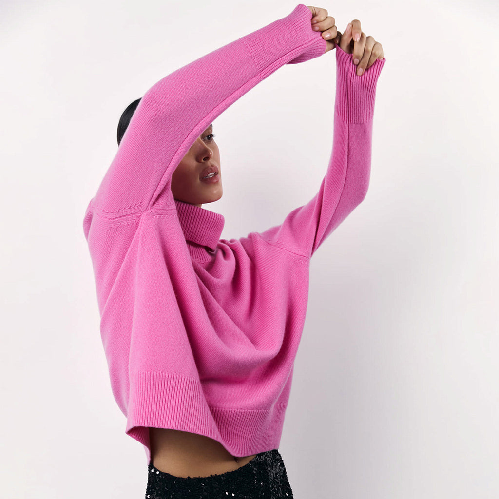 Winter Turtleneck Sweater Fashion Personality Long Sleeve Knitted Top Women's Clothing