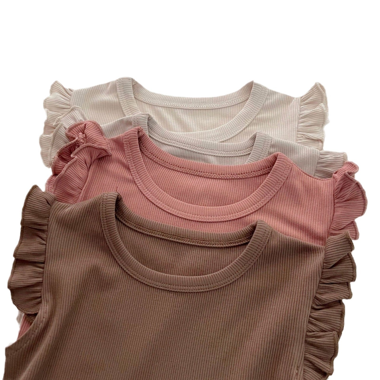 Children's Loungewear Girls' Pajamas Summer New Lace Suit Baby Vest Base