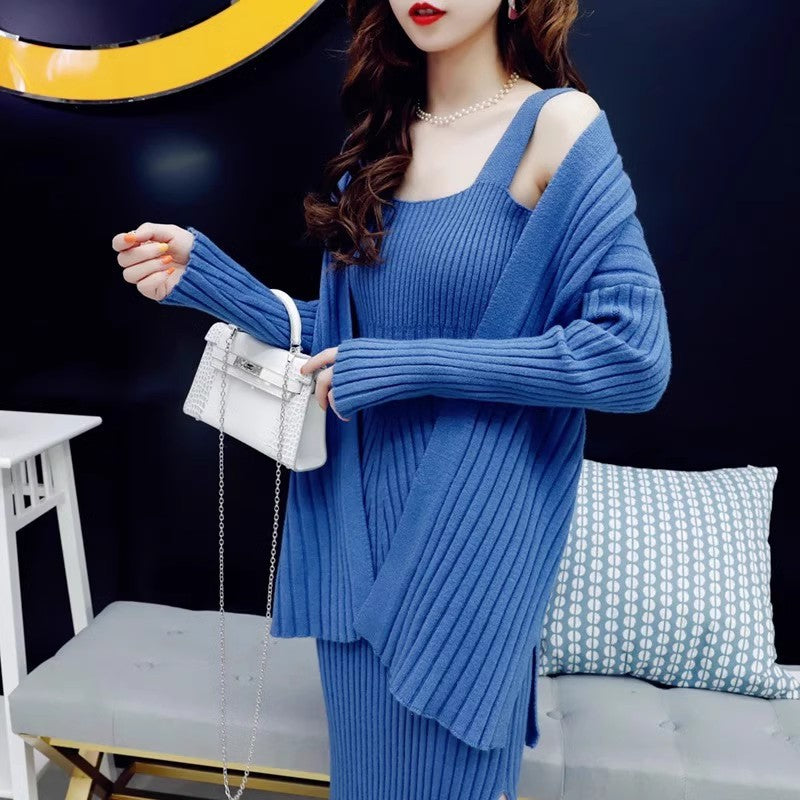 Autumn Clothing Internet Celebrity Halter Skirt Suit